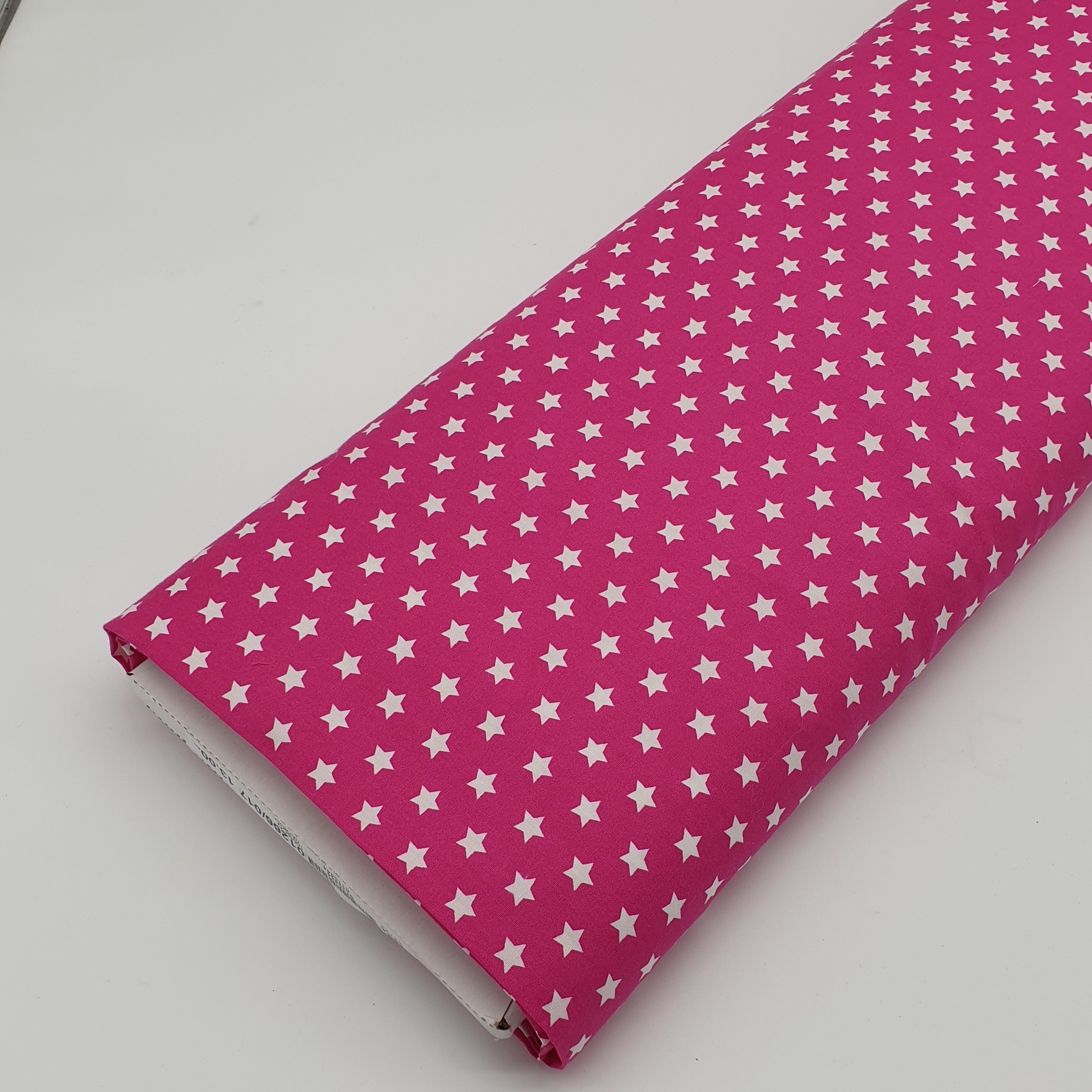 Toller Popelin Baumwollstoff pink mit Sternen  Toller Popelin Baumwollstoff pink mit Sternen