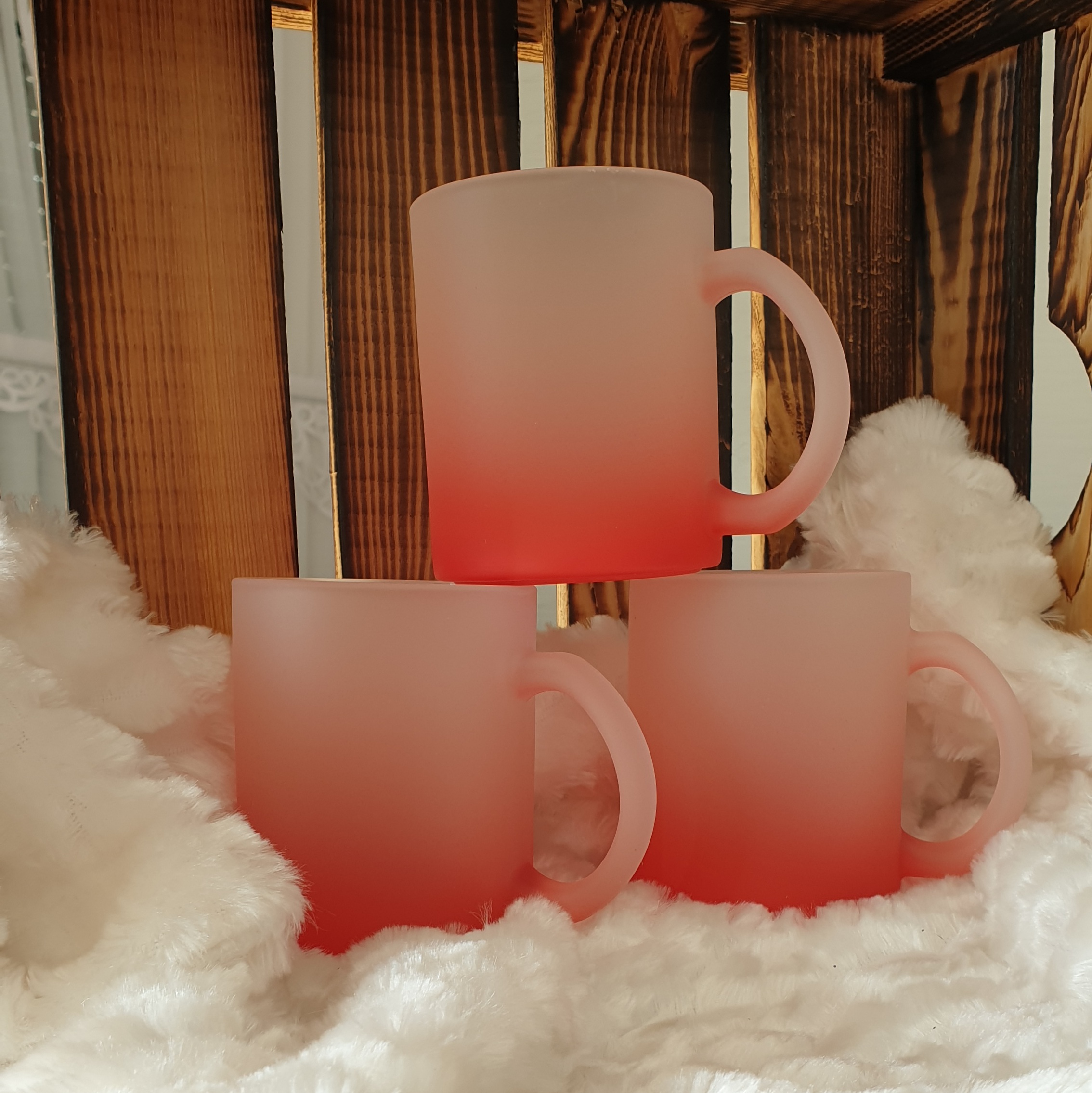 Glastasse Farbverlauf verschiedene Farben Glastasse Farbverlauf verschiedene Farben