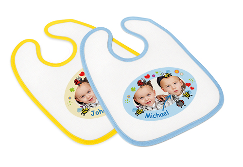 Babylätzchen mit praktischem Klettverschluss Sublimationsartikel Sublistar® in 4 Farben - perosnalisierbar Babylätzchen mit praktischem Klettverschluss Sublimationsartikel Sublistar® in 4 Farben - perosnalisierbar